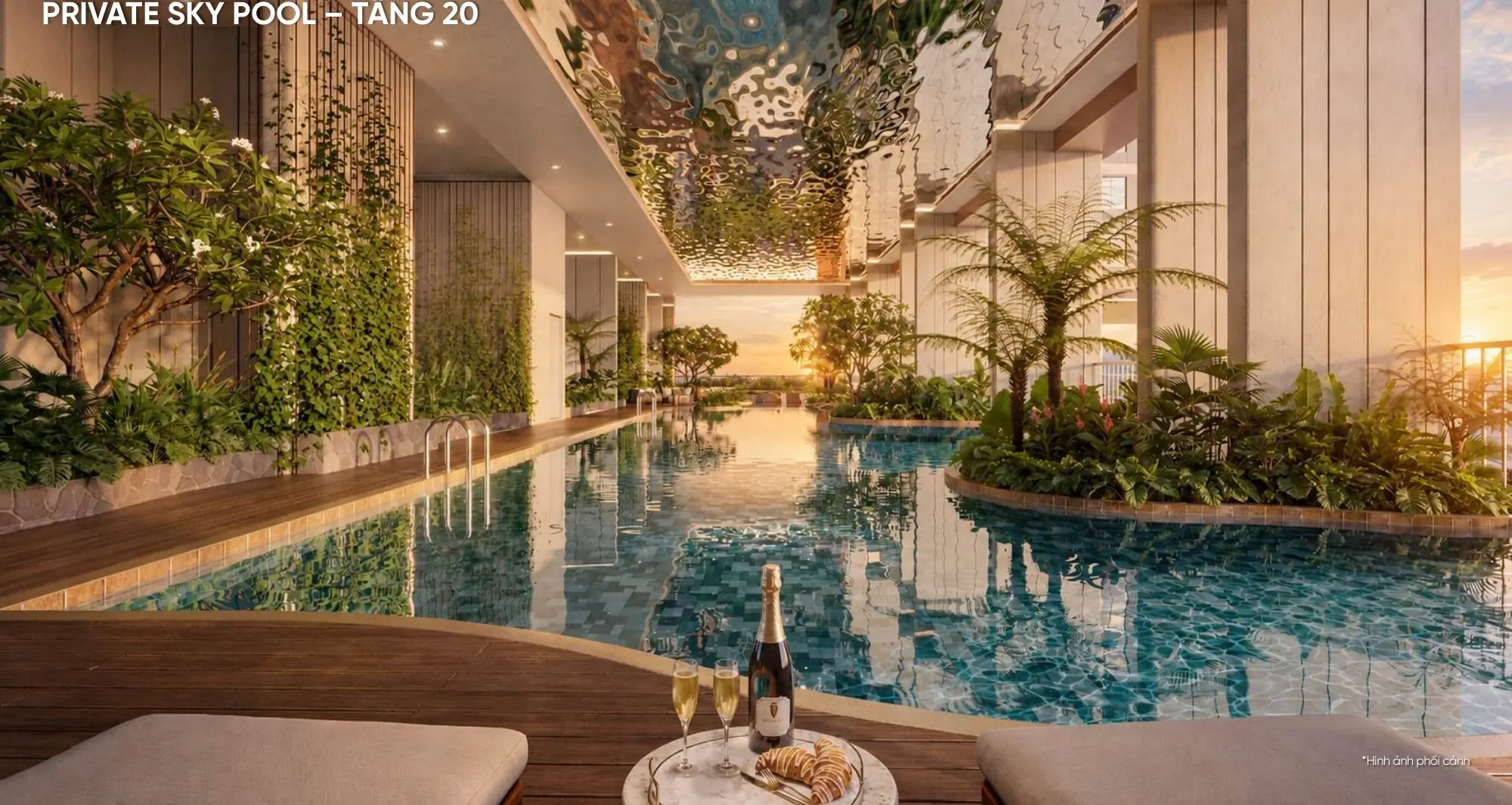 Monrei Saigon — Hồ bơi vô cực tầng 20