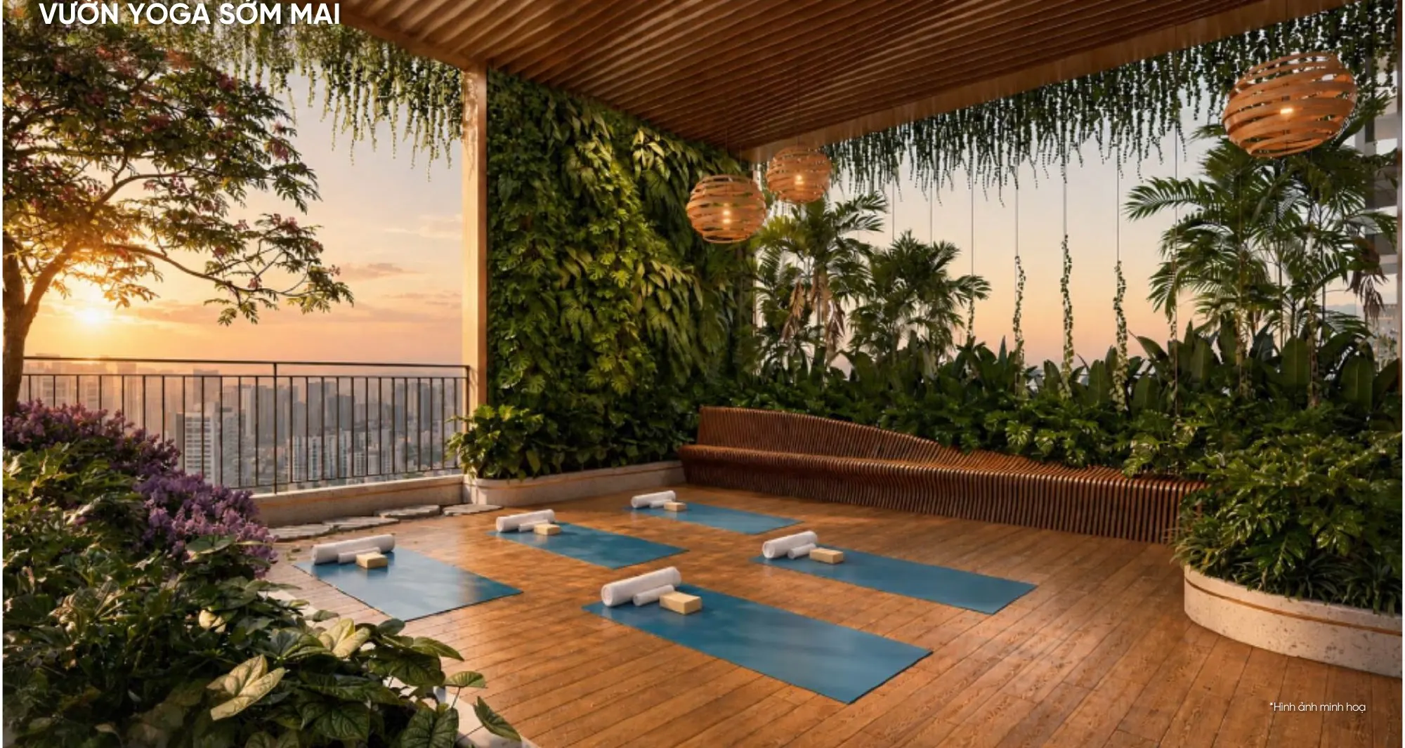 Monrei Saigon — Vườn yoga đón bình minh