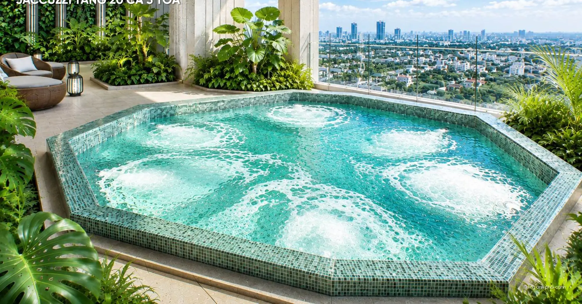 Monrei Saigon — Jacuzzi tầng 20 ba toà